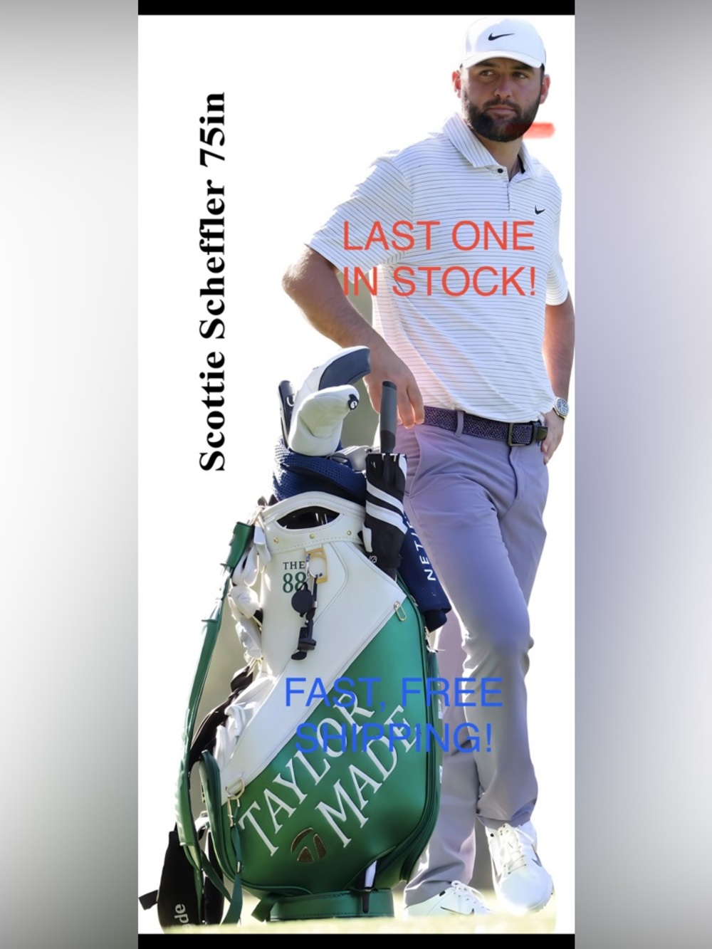 Scottie Scheffler Life Size Cardboard Cutout Free Shipping